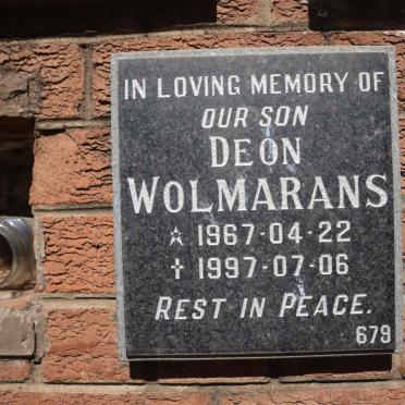WOLMARANS Deon 1967-1997
