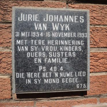 WYK Jurie Johannes, van 1954-1993