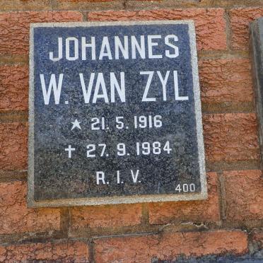 ZYL Johannes W., van 1916-1984