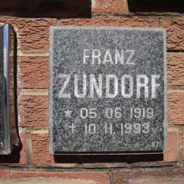 ZUNDORF Franz 1919-1993