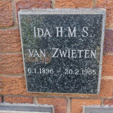 ZWIETEN Ida H.M.S., van 1896-1965