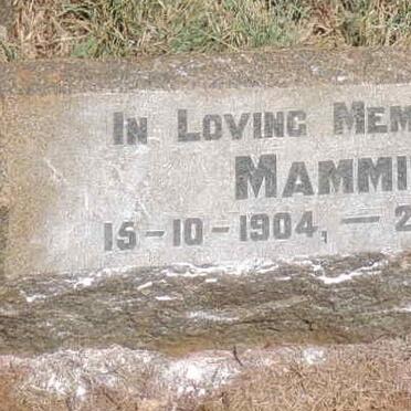 ? Mammie 1904-1937