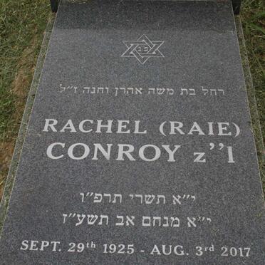 CONROY Rachel 1925-2017