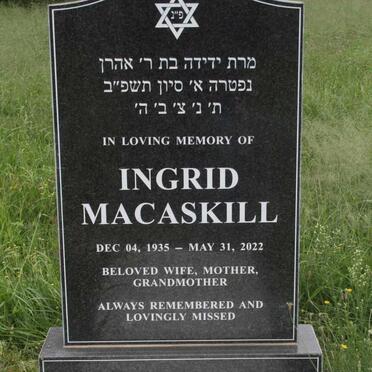 MACASKILL Ingrid 1935-2022