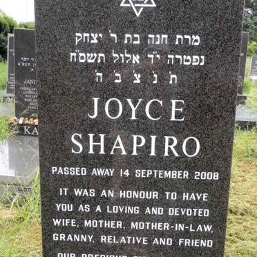 SHAPIRO Joyce -2008