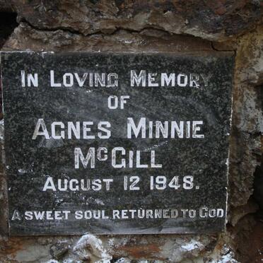 MCGILL Agnes Minnie -1948