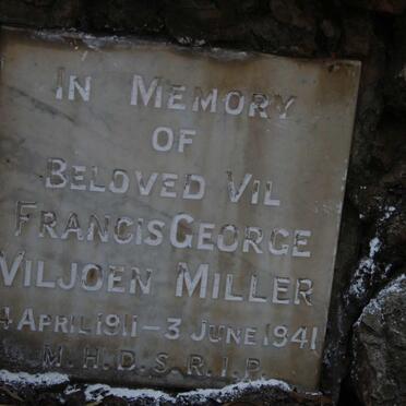 MILLER Francis George Viljoen 1911-1941