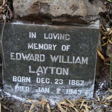 LAYTON Edward William 1867-1943
