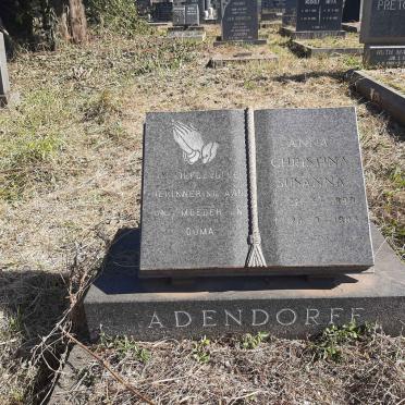 ADENDORFF Anna Christina Susanna 1899-1989