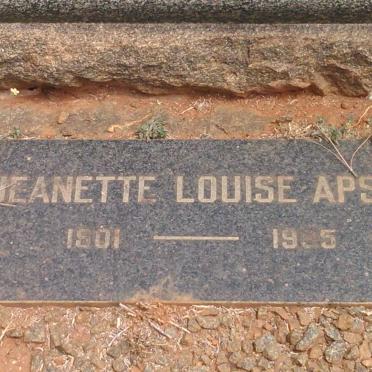 APSEY Jeanette Louise 1901-1935