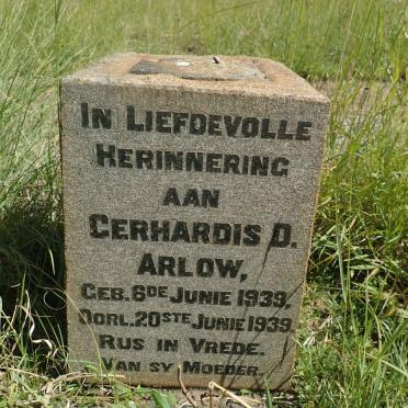 ARLOW Gerhardis D. 1939-1939