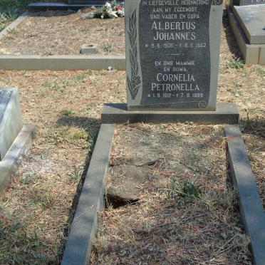 ACKERMAN Albertus Johannes 1906-1982 &amp; Cornelia Petronella 1912-1999