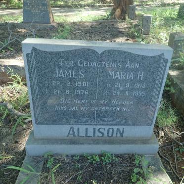 ALLISON James 1901-1976 &amp; Maria H. 1915-1995