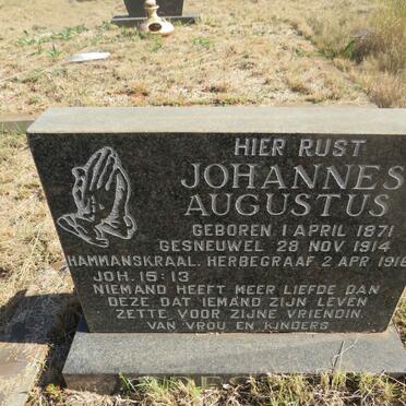 AUGUSTUS Johannes 1871-1914