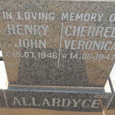 ALLARDYCE Henry John 1946-  & Veronica 1947- 