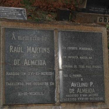 ALMEIDA Raul Martins, de 1925-1942 & Avelino P. 1928-
