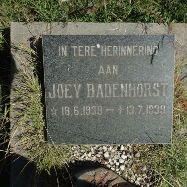 BADENHORST Joey 1939-1939