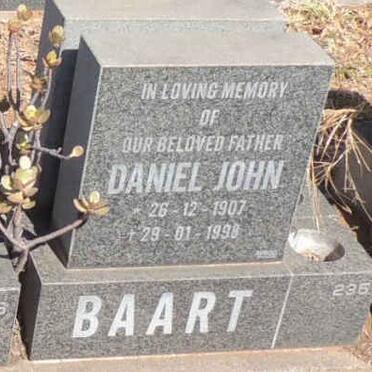 BAART Daniel John 1907-1998