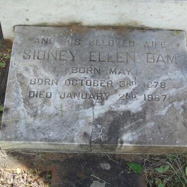 BAM Sidney Ellen nee MAY 1878-1967