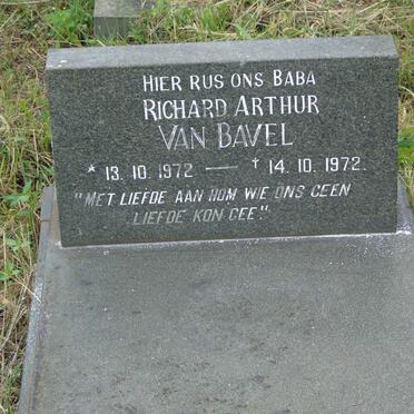 BAVEL Richard Arthur, van 1972-1972