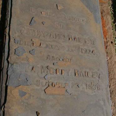 BAILEY Emily Ann -1924 :: BAILEY Ella Moody -1936