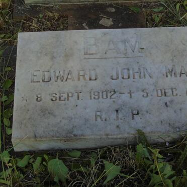 BAM Edward John May 1902-1980