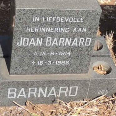 BARNARD Joan 1914-1988