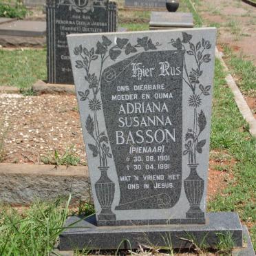 BASSON Adriana Susanna nee PIENAAR 1901-1991