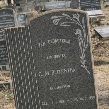 BLITENTHAL C.M. nee HOFFMAN 1897-1956