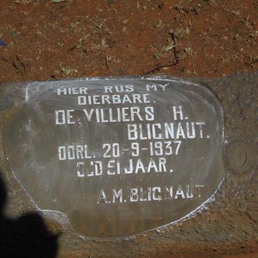 BLIGNAUT De Villiers H. -1937