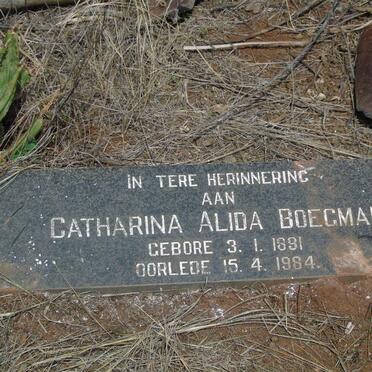 BOEGMAN Catharina Alida 1891-1984