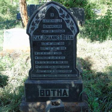 BOTHA Izak Johannes 1901-1946