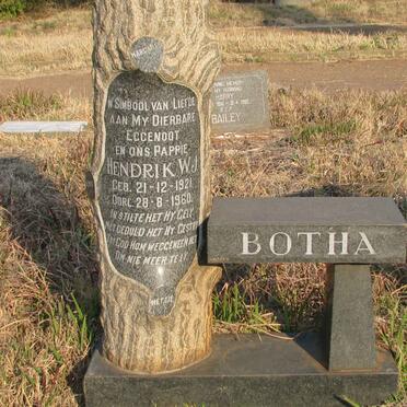 BOTHA Hendrik W.J. 1921-1960