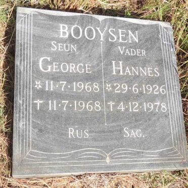 BOOYSEN Hannes 1926-1978 :: BOOYSEN George 1968-1968