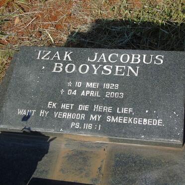 BOOYSEN Izak Jacobus 1928-2003 & Martha Jacobina 1929-2015 :: COMBRINCK Izak Jacobus 1993-1994 _2