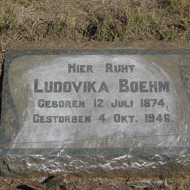BOEHM Ludovika 1874-1946 