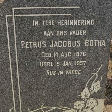 BOTHA Petrus Jacobus 1876-1957