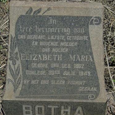 BOTHA Elizabeth Maria 1862-1949