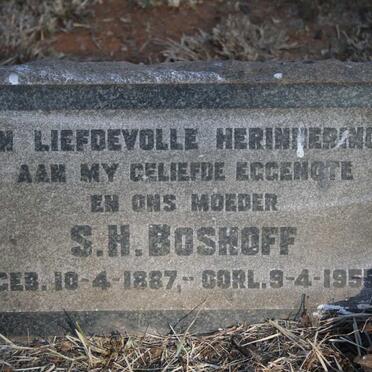 BOSHOFF S.H. 1887-1955