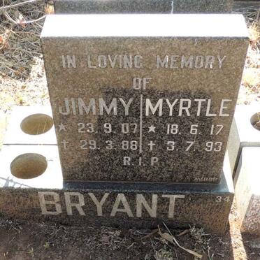 BRYANT Jimmy 1907-1988 & Myrtle 1917-1993