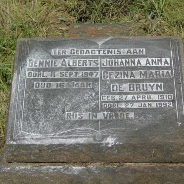 BRUYN Johanna Anna Gezina Maria, de 1910-1992 :: ALBERTS Bennie -1947