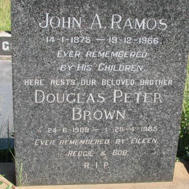 RAMOS John A. 1875-1966 :: BROWN Douglas Peter 1909-1985