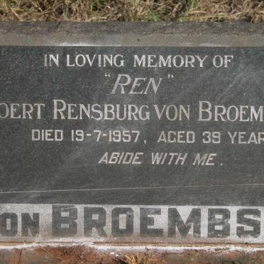 BROEMBSEN Coert Rensburg, von -1957