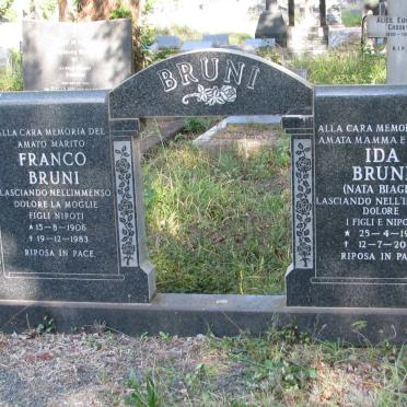 BRUNI Franco 1906-1983 &amp; Ida BIAGIO 1916-2009