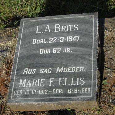 BRITS E.A. -1947 :: ELLIS Marie F. 1913-1989