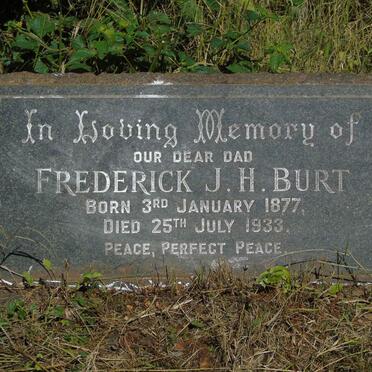 BURT Frederick J.H. 1877-1933
