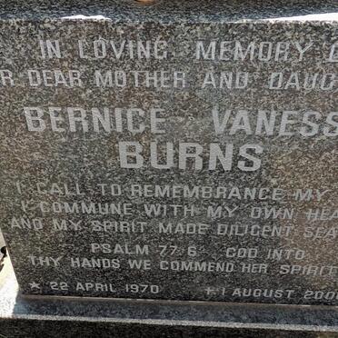 BURNS Bernice Venessa 1970-20000