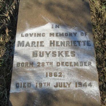 BUYSKES Marie Henriette 1862-1944