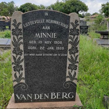 BERG Minnie, van den 1908-1959