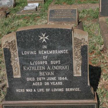 BEVAN Kathleen A. -1944